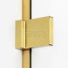 NEW TRENDY - Kabina prysznicowa prostokątna podwójne drzwi uchylne AVEXA GOLD EXK-1783 Złote Profile 90x120x200 LINIA PLATINIUM